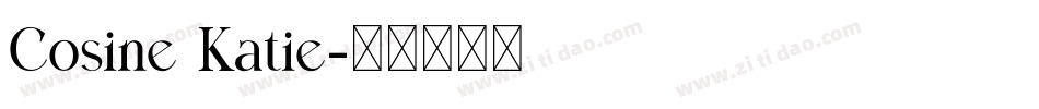 Cosine Katie字体转换